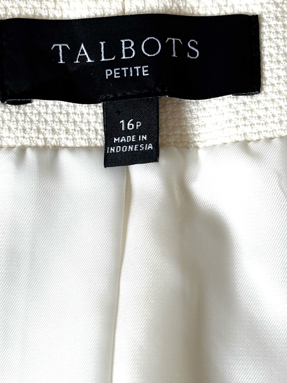 Talbots Textured Cotton Vest Size 16P Petite - Picture 3 of 4